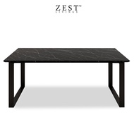 Zest Livings- Trestle Marble Dining Table