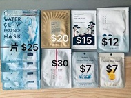 Advanced Water Glow Essence 本木序 玫瑰水潤亮白 Tonymoly Gold 24K Snail Sheet 純金蝸牛 韓國 Round Lab foodaholic 面膜