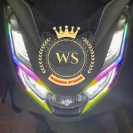 Stiker Alis Atas Bawah PCX 160 New Tema RGB Custeam Variasi Motor