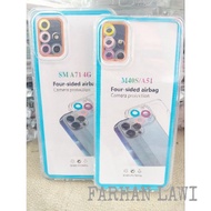 CLEAR TRANSPARENT SPACE TPU CASE SAMSUNG A71 4G/M40S/A51 4G CASING SLIKON