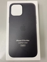 Apple iPhone 12 Pro Max 皮革 MagSafe 充電殼 黑色
