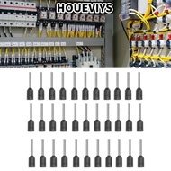 HOUEVIYS 1000PCS Insulated Crimping Terminal, E0508 Tubular Ferrule Terminal, Durable Black Color 22
