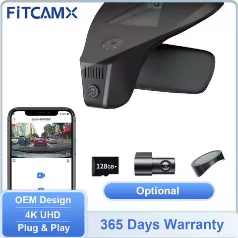 FITCAMX Camera for VW ID.4 2021-2025, Dashcam for ID.3 & Cupra Born 2020-2026, Car DVR for Volkswage