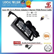 Acer 19v 2.1 A Power Adapter Charger With Power Cable
