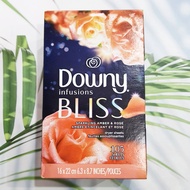 Sale!!! สินค้าราคาพิเศษ แผ่นหอมอบผ้า ดาวน์นี่ อินฟิวชั่น บลิส Infusions Bliss Dryer Sheets 90 105 20