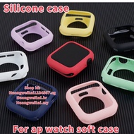 Silicone half case for smartwatch   4 5 6 7 8 se ultra candy cover smart watch t500 w17 w27 pro max ht99 hello watch h11 ultra 42/44/45mm