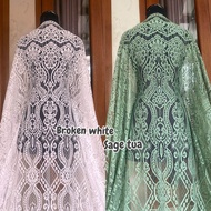 semi prancis. kain kebaya. brokat semi prancis