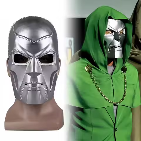 Movie Doctor Doom Cosplay Mask Plastic Adult Party Mask Props Face Victor Von Doom Masks Halloween P