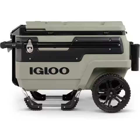 70Qt Wheeled Insulated Cooler with Hard Shell - Large Capacity Ice Chest