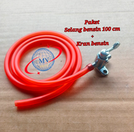 SELANG BENSIN 100 CM+KRAN KUNINGAN UNIVERSAL SELANG BENSIN GERMAN QUALITY ORIGINAL KRAN BENSIN UNIVE