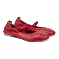 Lacy Ballet Flats Red - Nappa Milano - Women's Leather Flats