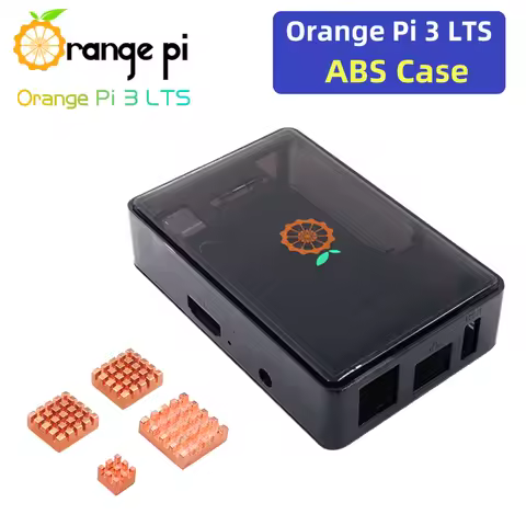 Orange Pi 3 LTS ABS Case Black Transparent Shell Protect Box Optional Copper Heat Sinks Passive Cool
