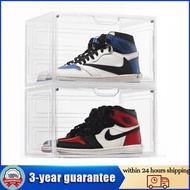 Acrylic+PP Shoe Box Magnetic side drop and Front drop shoe box transparent storage organizer