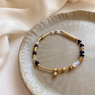 日暮里-藍砂石 黃銅手環