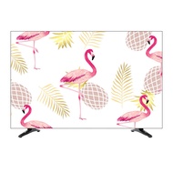 Ins pink TV dust cover hanging LCD 55 inch 50 curved surface 65 cover computer TV set wall hanging