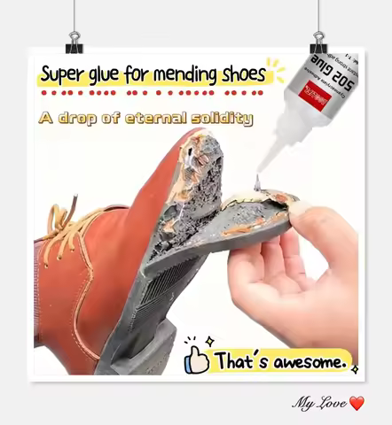 Shoe Repair Glue 502 Super Glue Liquid Glue, Shoemaker Glue, Used to Repair Soles and Uppers, Waterp