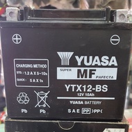 BATTERY YUASA YTX12-BS(12V10AH) -VERSYS 650 OLD/NEW/ER6N-09/11/VN900/NAZA BLADE 250