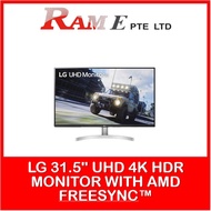 LG 31.5 Inch UHD 4K HDR Monitor with AMD FreeSync™