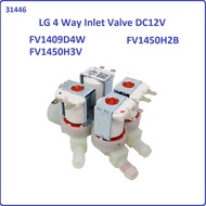 LG FV1409D4W / FV1450H3V / FV1450H2B / F2515RTGV 4 Way Inlet Valve DC12V for Washing Machine Use