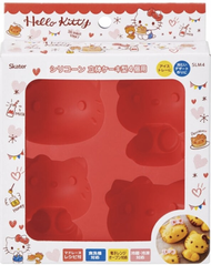 Hello Kitty整餅製作模具曲奇 - 4個 /Hello Kitty蛋糕模 / 冰甜點或果凍模具 / 餅模 平行進口