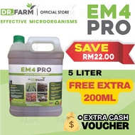 DR FARM EM4 Effective Microorganisms 5L EM Untuk Ternakan Ayam Pertanian Akuakultur Baja Organik Raw