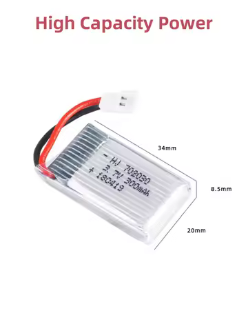 3.7V 300mAH Lipo Battery For U816 F180 E55 FQ777 H107 X11C Remote Controlled Aircraft Drone Batterie