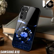 HP Casing SAMSUNG A16 Softcase SAMSUNG A16 Case Glossy Casing Shiny Glass Protector Mobile Phone Acc
