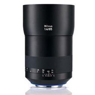 Zeiss 蔡司 Milvus 1.4/85 ZE 85mm F1.4 鏡頭 For Canon 公司貨