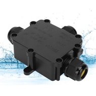 Waterproof Junction Box  IP68 Rating Fire Retardant PC Material Silicone Sealing Ring 3 Installable 