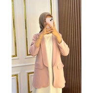 BLAZER WANITA SCUBA KOREAN STYLE BLAZER OOTD HIJAB