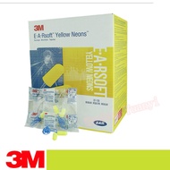50Pairs 3M 311-1250 Ear Plugs Yellow Neon Soft Foam