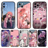 for iPhone 5 5s SE 6 6s 6 7 8 Plus SE X XR XS 17 Air Pro Max Anime bocchi the rock Casing 7Y3 Black 
