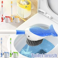 Toilet Cleaning Brush Wall-mounted Spray Brush 2-in-1 Whale Toilet Brush Cleaning Tools