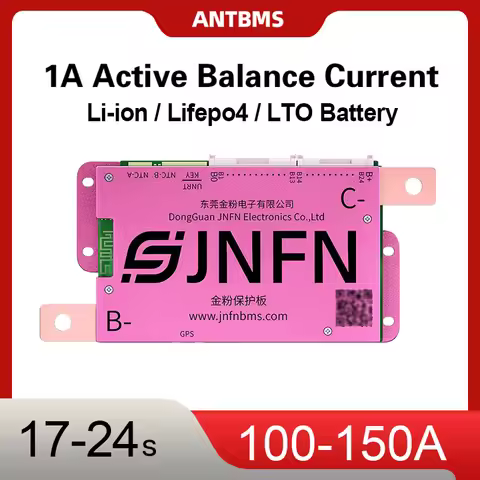 ANT BMS 1A Active Balance Smart BMS 16S 48V 17S 20S 60V 24S 72V Lifepo4 18650 Li-Ion Lto Battery pac