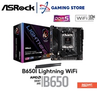 ASROCK B650I LIGHTNING WIFI D5 / DDR5 AM5 GAMING MOTHERBOARD