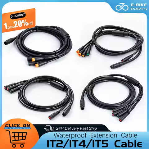 Julet Electric Bike Waterproof Cable 1T2/1T4/1T5 Controller Light Ebrake Throttle Display E-Bike Cab
