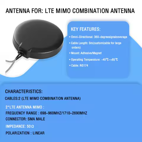 3G/4G Antenna Magnetic Outdoor car Dual SMA Male Antenna for Verizon AT&T T-Mobile Sprint 4G LTE Rou