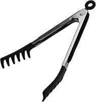 CASUAL PRODUCT Easy to Serve Pasta Tongs, Silicone, 9.1 inches (23 cm)