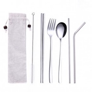 Cutlery Set/Spoon Fork Straw Set/Eating Utensils Set