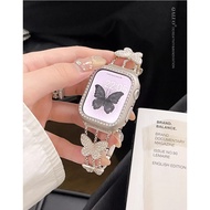 Buterfly iWatch Band for IWatch Series 10 9 8 Ultra SE 7 6 5 4 3 2 1 Stainless iWatch Strap Luxry Wo
