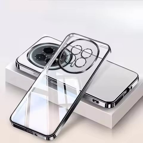 Case for Honor Magic 8 7 6 Pro Lite magic8 PRo Cover Luxury Transparent Electroplated Soft Silicone 