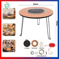 2in1 Charcoal Grill Kitchen Table Folding For Picnic Table Grill BBQ Explorer Premium AsiaMart88 ️