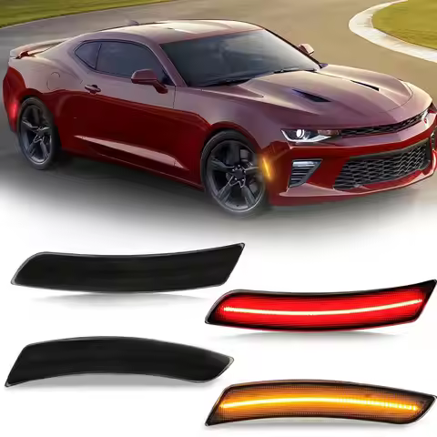 for 2015-2021 Cadillac CTS ATS LED Front Rear Side Marker Lights for 2016-2023 Chevy Camaro ZL1/1LE/