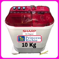 SHARP Mesin Cuci 2 Tabung 10 Kg ES T 1090