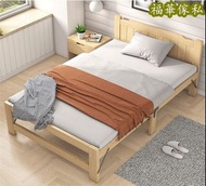KO-K689 免安装 折疊床 單人床 雙人床 全实木床 午休床 床架 Installation free all solid wood bed, folding bed, lunch bed, be