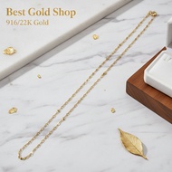 22k / 916 Gold Polo Polo Chain Simple and Elegant