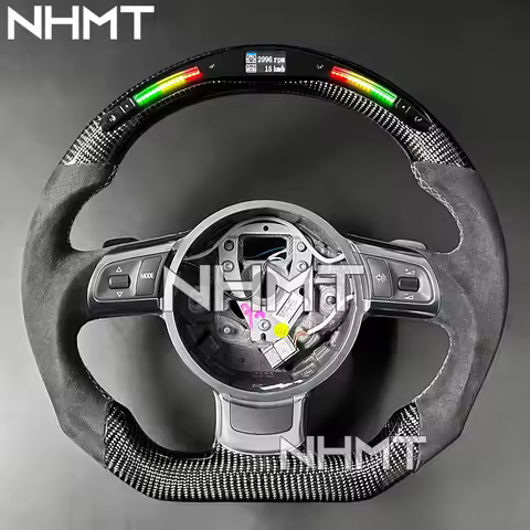 Custom LED RPM Steering Wheel For Audi TT TTS TTRS 8J MK2 R8 MK1 2007-2016