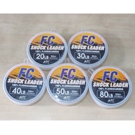 Senar Pancing Shock Leader ATC Fluorocarbon 100% Panjang 50 meter