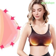 GUADALUPE Electric Breast Massager, Nylon Electric Breast Care Massage Bra, Smart Vibrating Heating Chest Shaping Breast Beauty Instrument Breast Enhancement Vibrator Toy