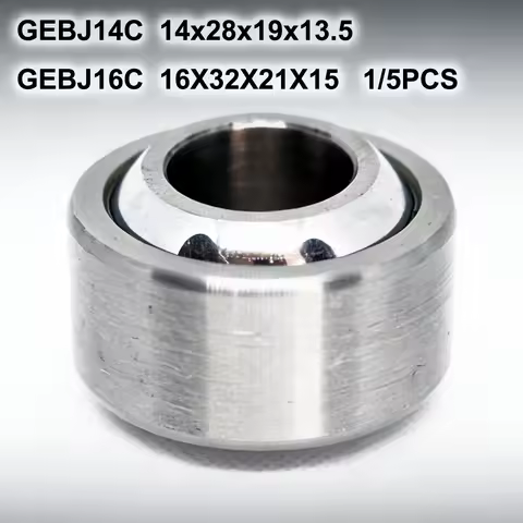 Radial Spherical Plain Bearing GEBJ14C 14x28x19 14x28x19x13.5 GEBJ16C 16X32X21 16X32X21X15